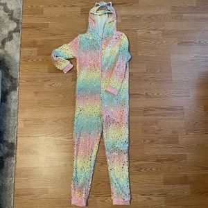 Girls Unicorn Rainbow Onesie Sz 10